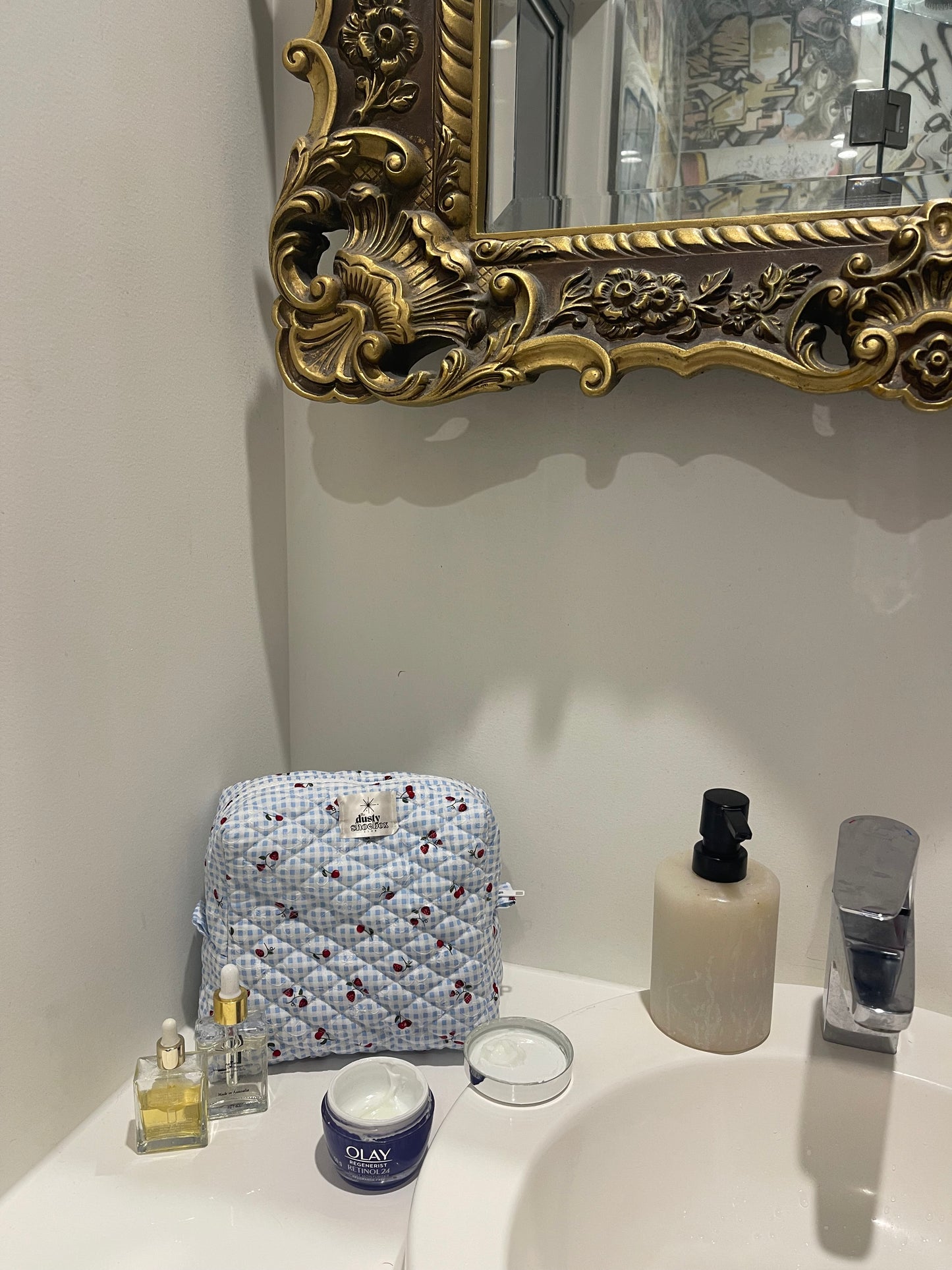 Berry Blue Large Boxy Toiletry Bag [NEW]